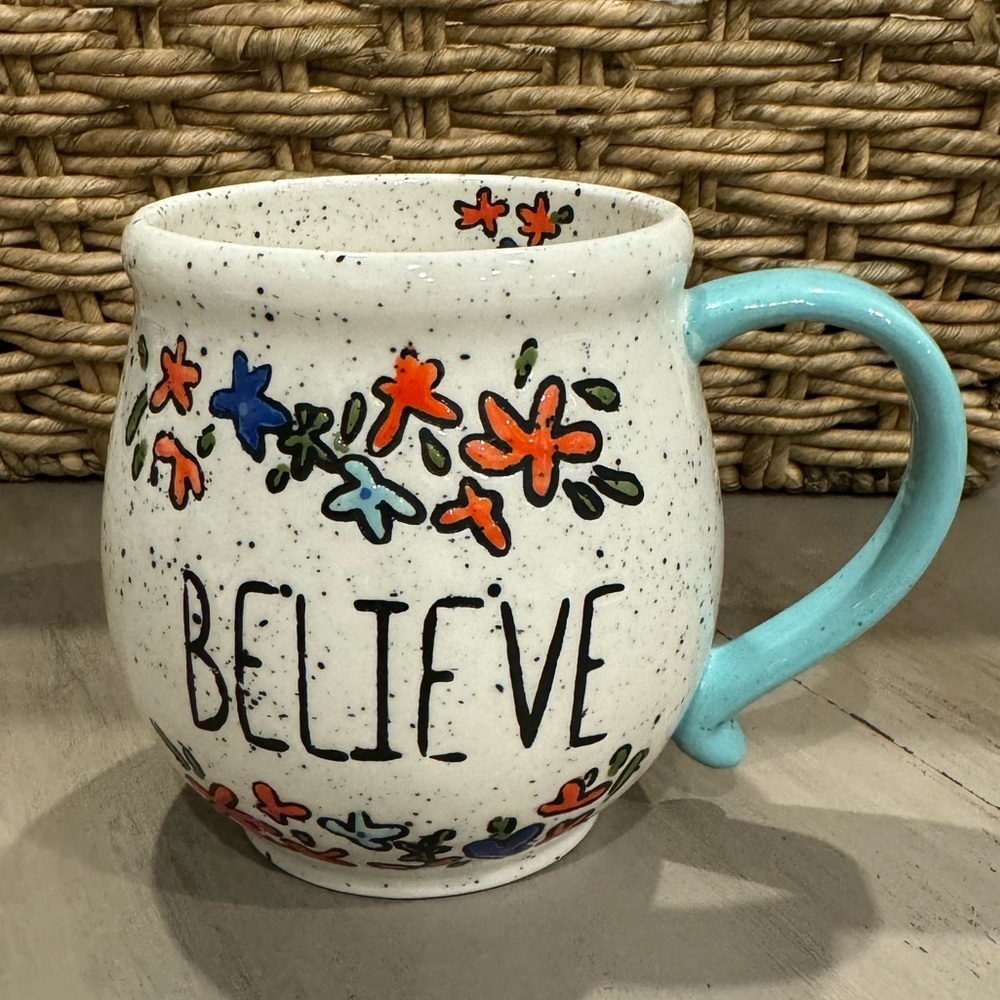 Believe Ceramic Mug- Tag 16oz